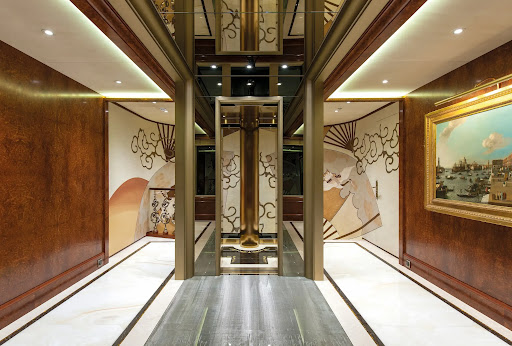 Luxury penthouse elevator interior